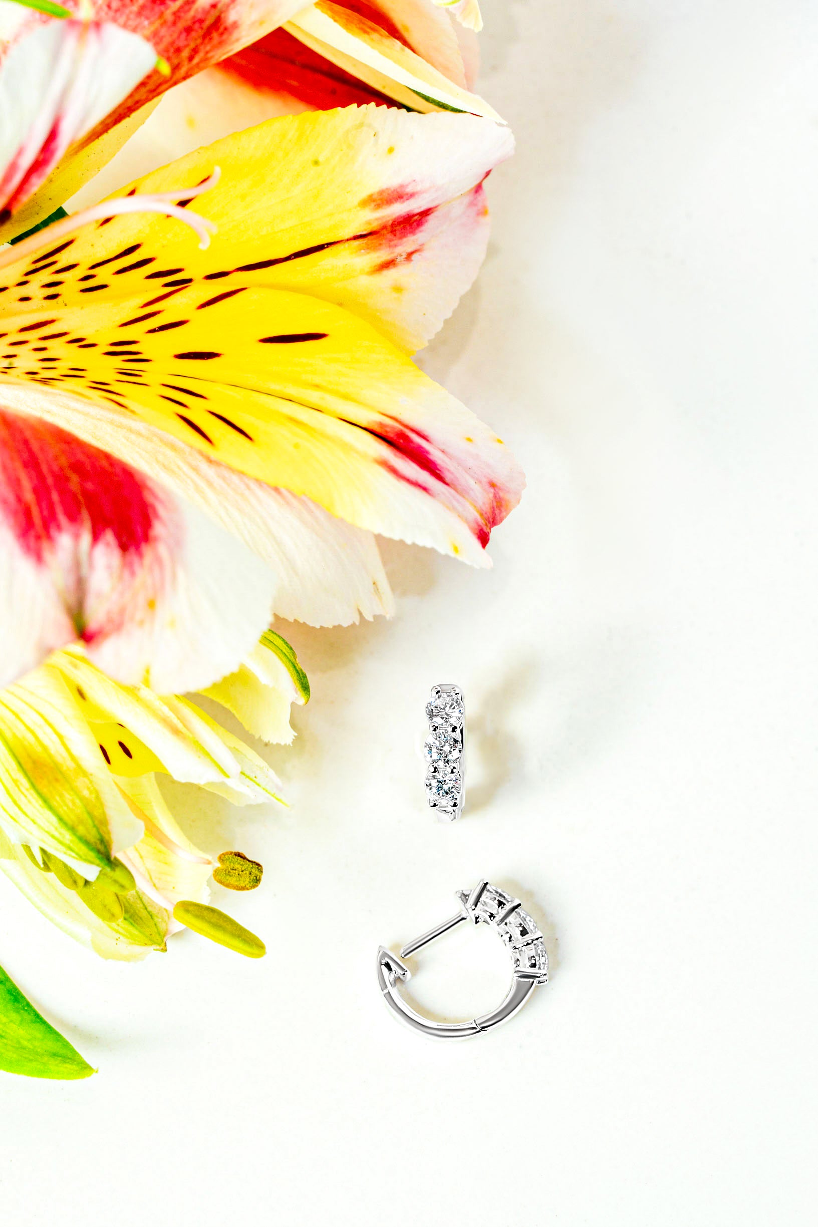 "Izzy" Diamond Huggie Earrings