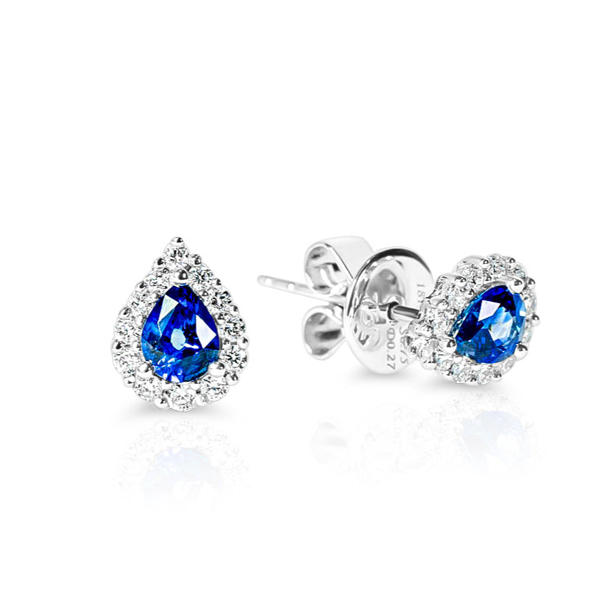 "Pluie" Sapphire Earrings