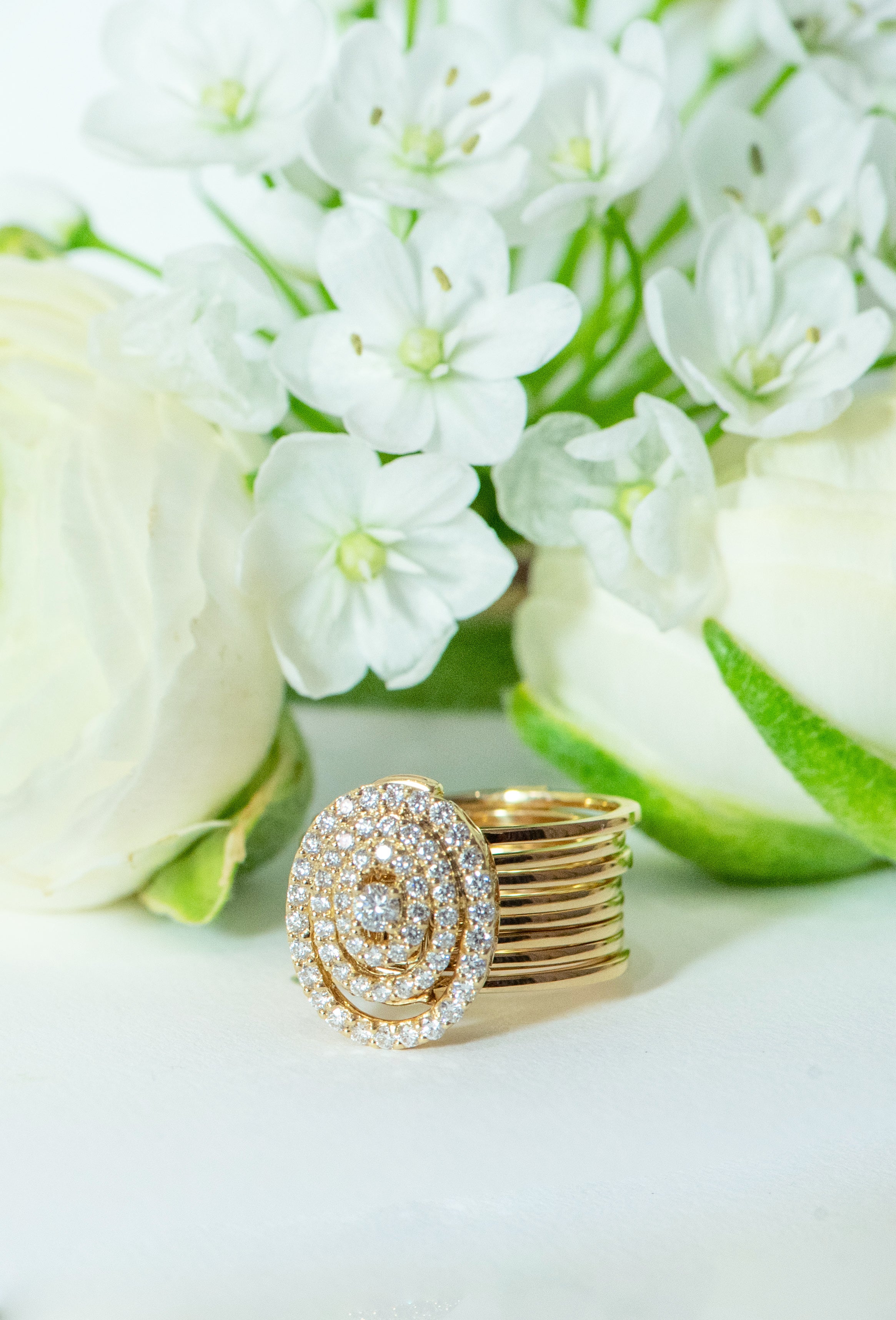 yellow gold diamond bracelet. yellow gold, diamond ring. bangle. one of a kind. two in one. SF jewelry, local jeweler, luxury, fine jewelry, bay area, handmade, gift for her, birthday gift, anniversary gift