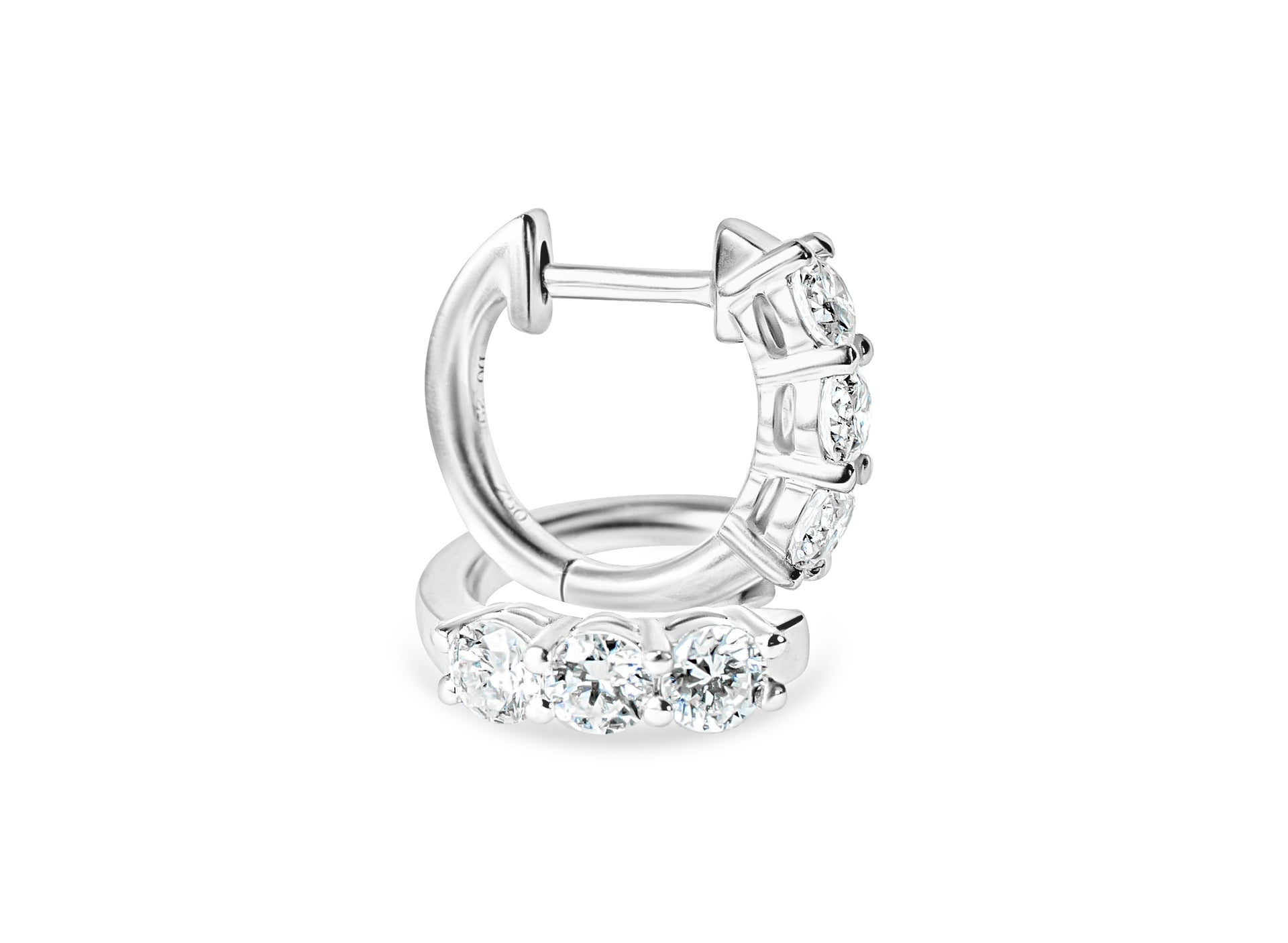 "Izzy" Diamond Huggie Earrings