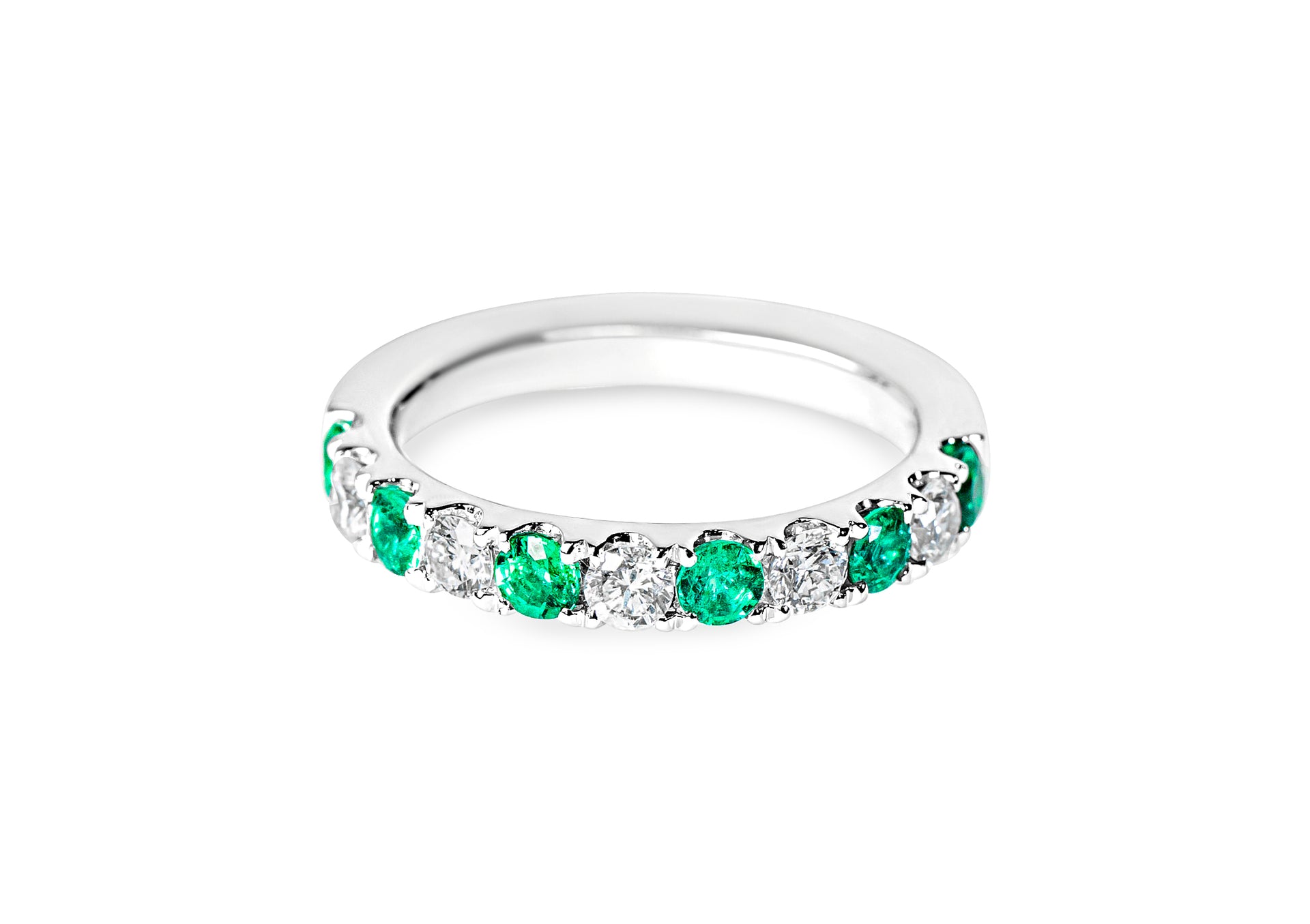 "Shirin" Emerald and Diamond Ring