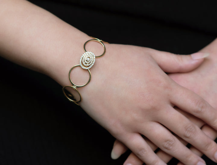 yellow gold diamond bracelet. yellow gold, diamond ring. bangle. one of a kind. two in one. SF jewelry, local jeweler, luxury, fine jewelry, bay area, handmade, gift for her, birthday gift, anniversary gift