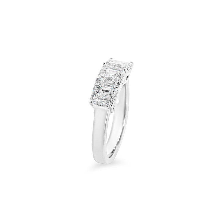 Ascher cut diamond ring
