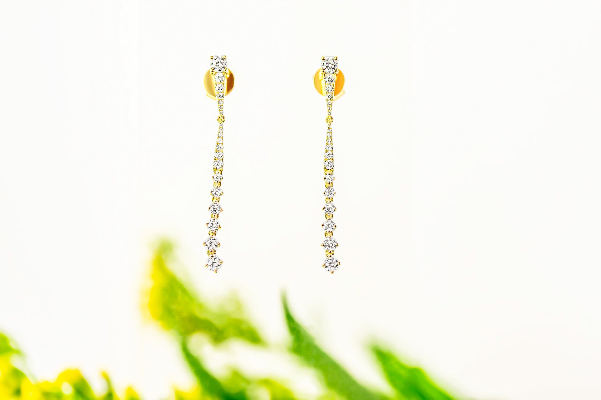 "Dione" Diamond Dangle Earrings