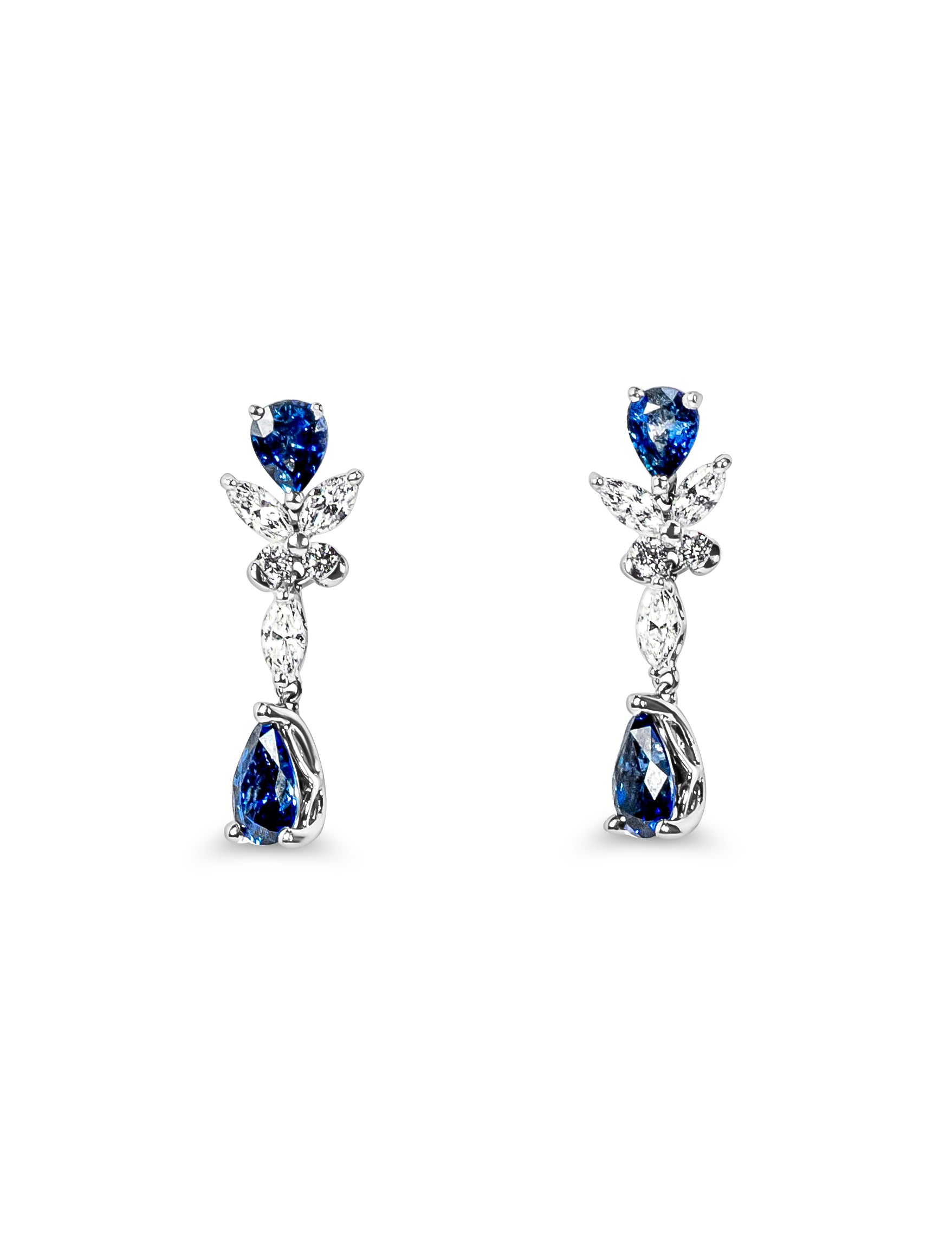 "Mariposa" Sapphire Dangle Earrings