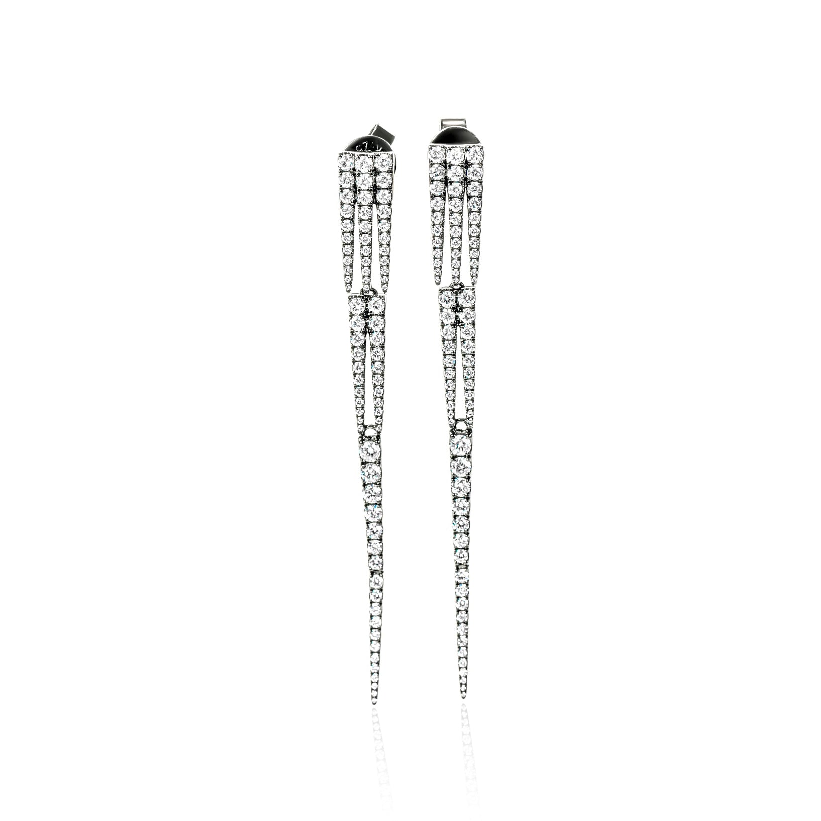 "Zaria" Diamond Dangle Earrings