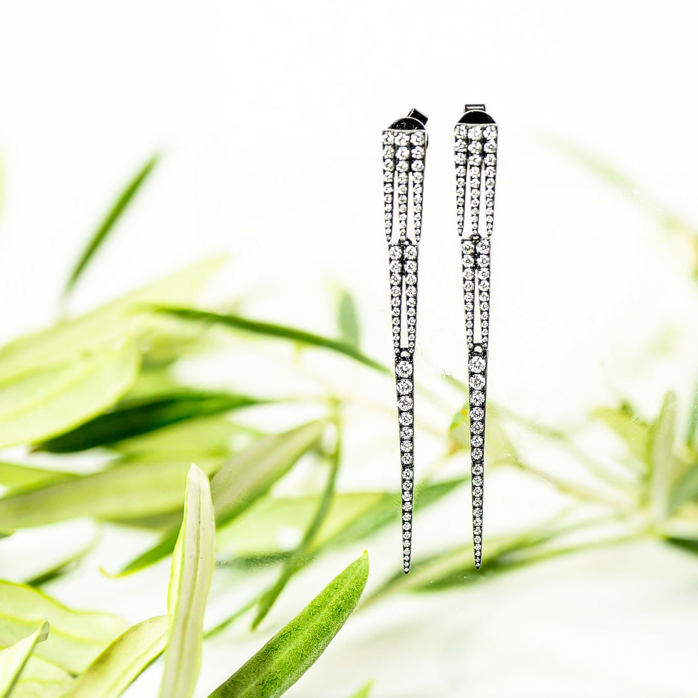 "Zaria" Diamond Dangle Earrings