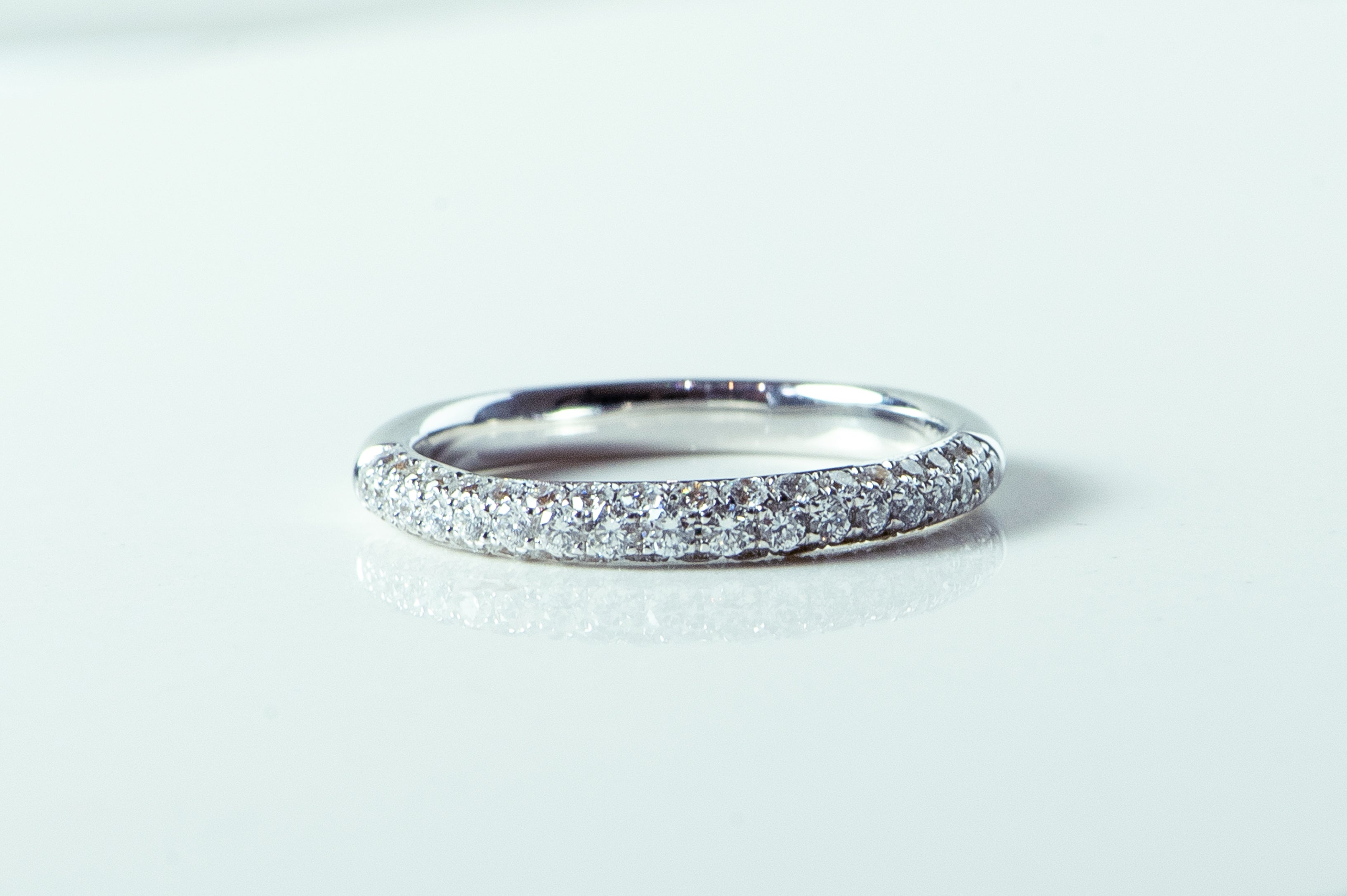 white gold and diamond ring. wedding band. women's wedding band. vintage ring. stacking ring. band. SF jewelry, san francisco, jeweler, birthday gift, anniversary gift, gift for her, bay area jewelry, fine jewelry,