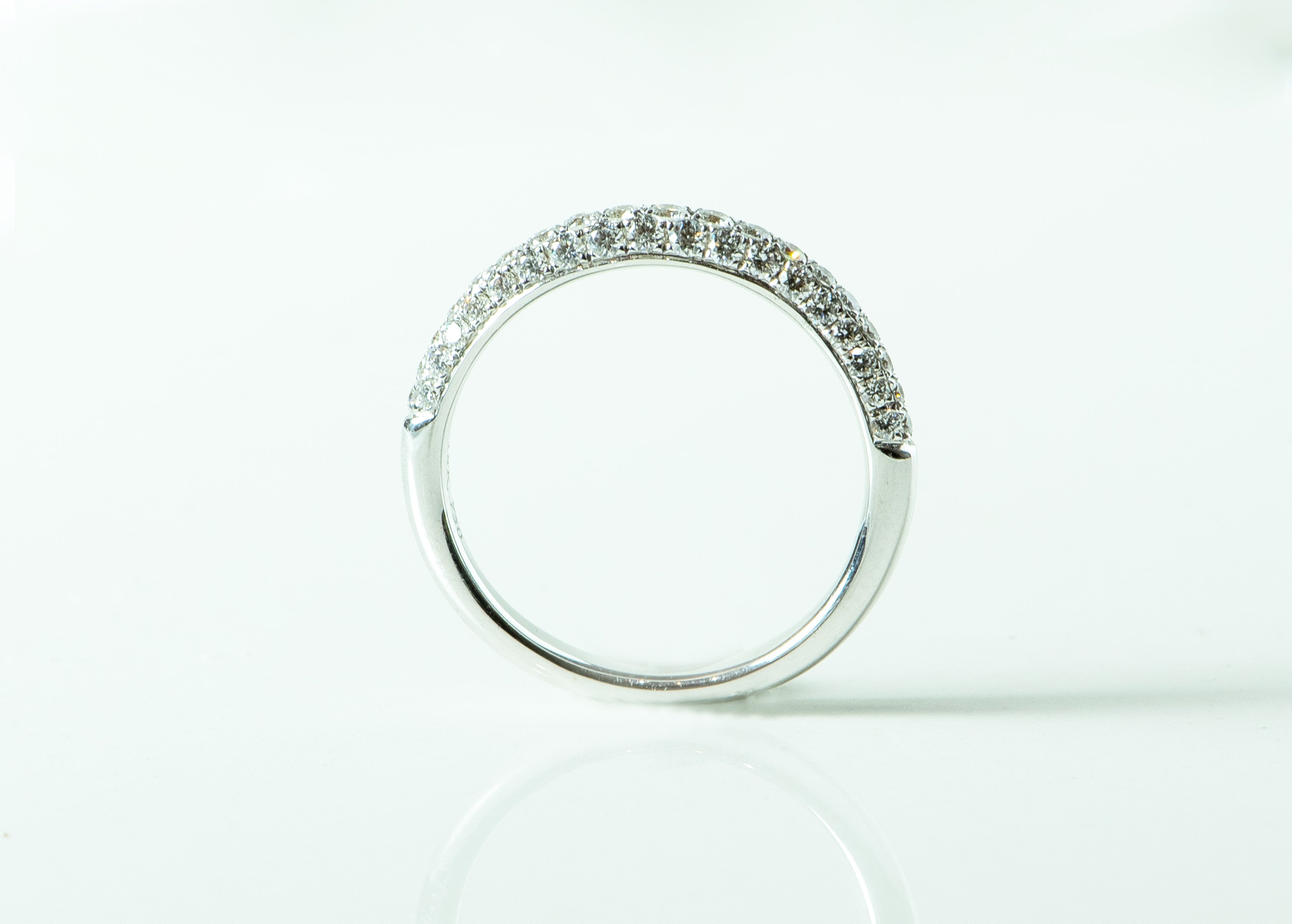 white gold and diamond ring. wedding band. women's wedding band. vintage ring. stacking ring. band. SF jewelry, san francisco, jeweler, birthday gift, anniversary gift, gift for her, bay area jewelry, fine jewelry,