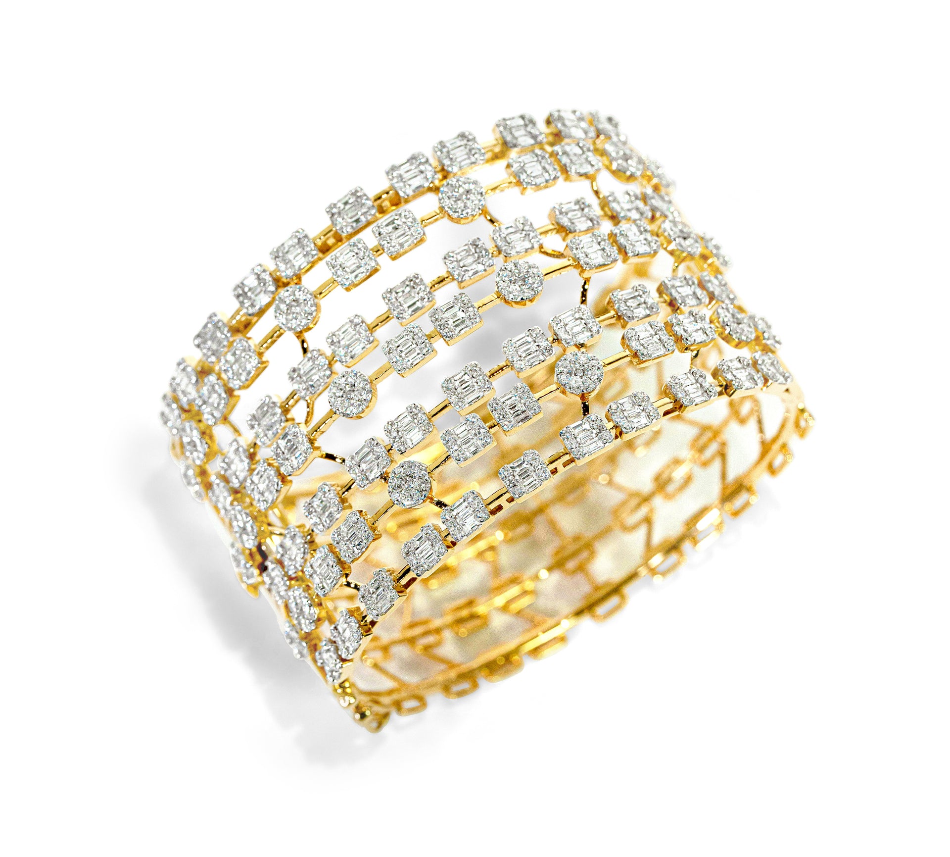 "Delphine" Diamond Bangle