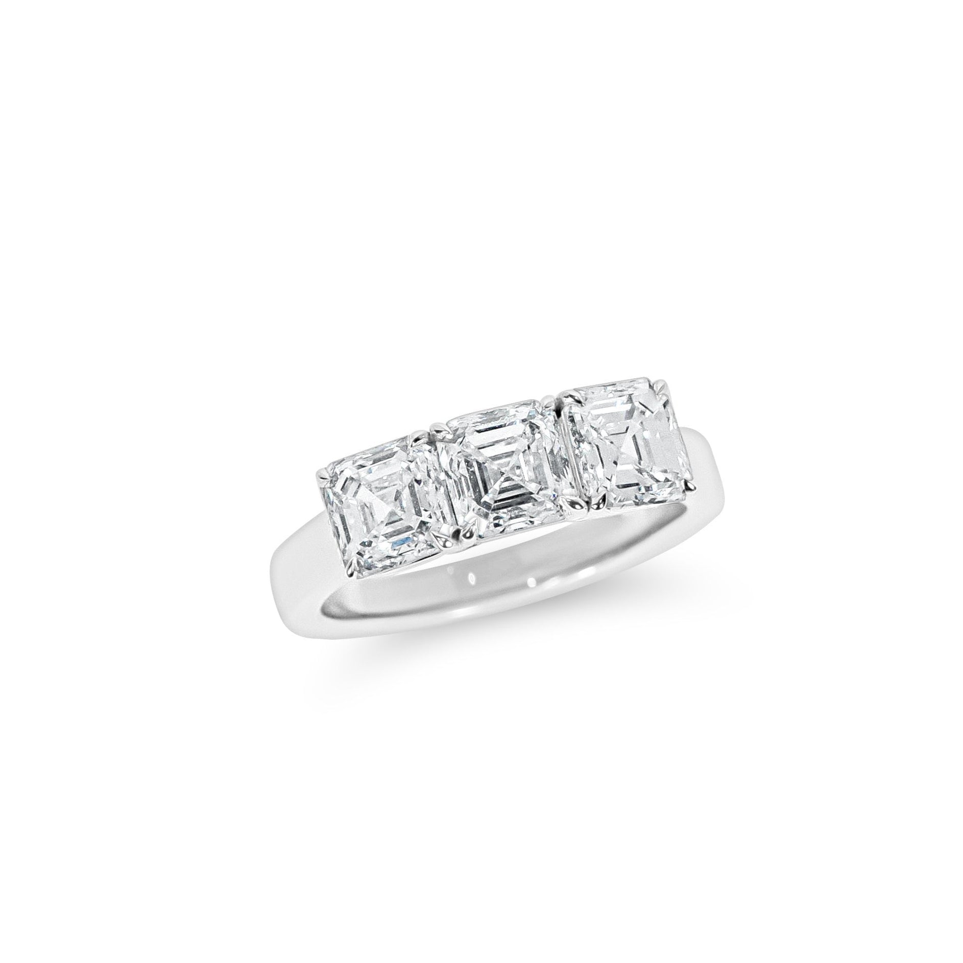 Ascher cut diamond band
