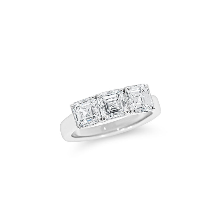 Ascher cut diamond band