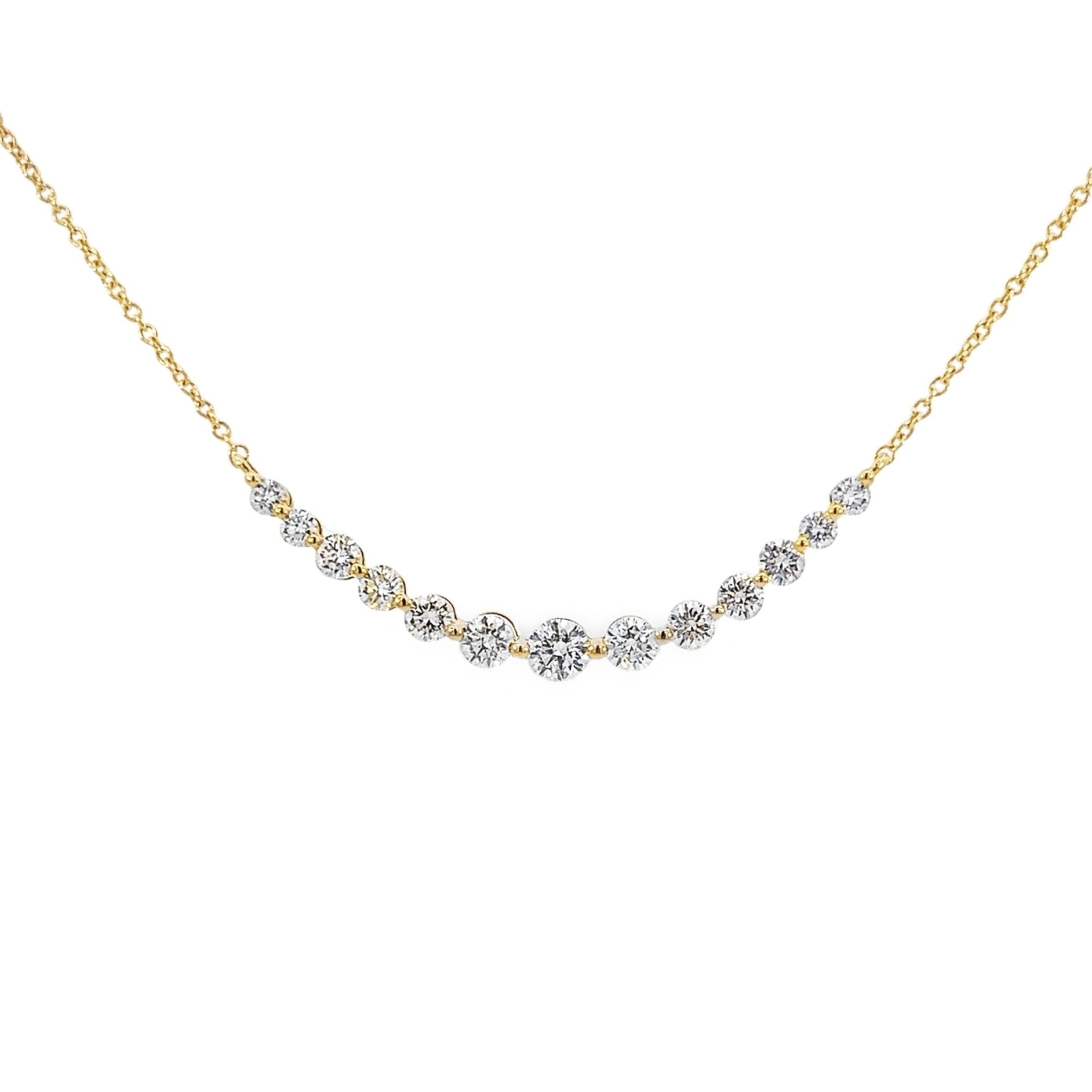 "Smile" Yellow Gold Necklace