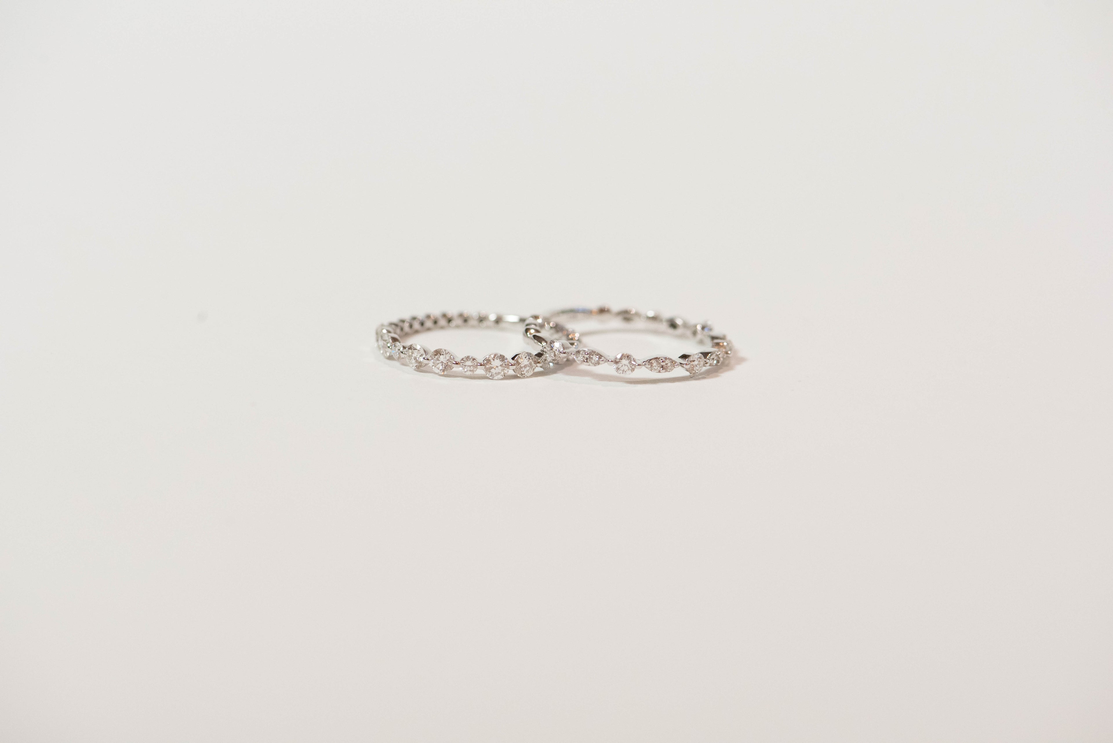 diamond and white gold ring. women's wedding band. simple. delicate. every day ring. stacking ring. shared prong. timeless. classic. SF jewelry, local jeweler, luxury, fine jewelry, bay area, handmade, gift for her, birthday gift, anniversary gift
