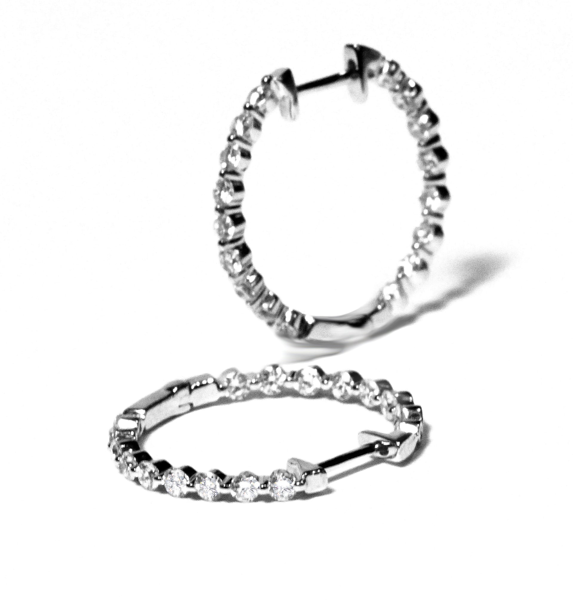 "Eve" Diamond Hoop Earrings