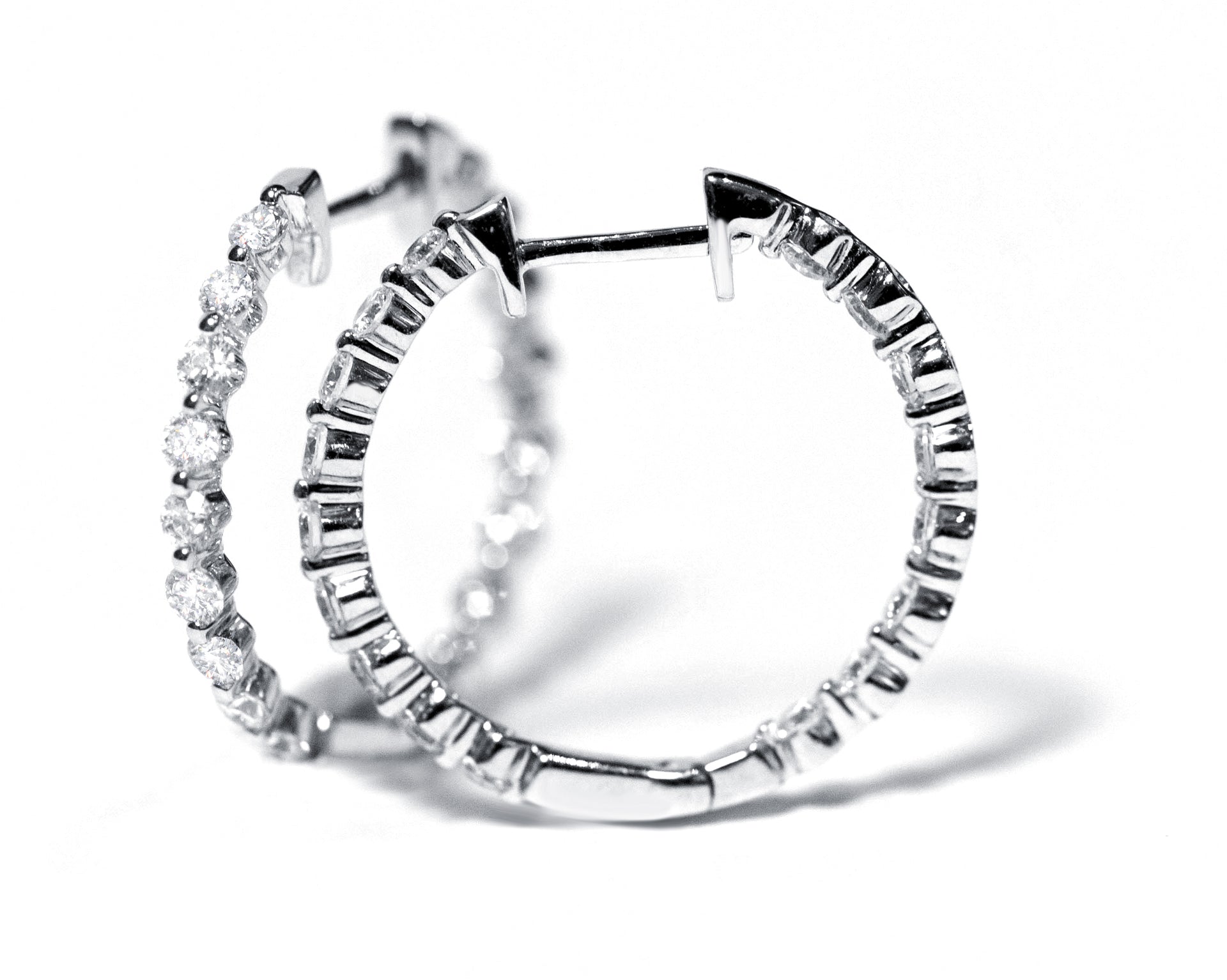 "Eve" Diamond Hoop Earrings