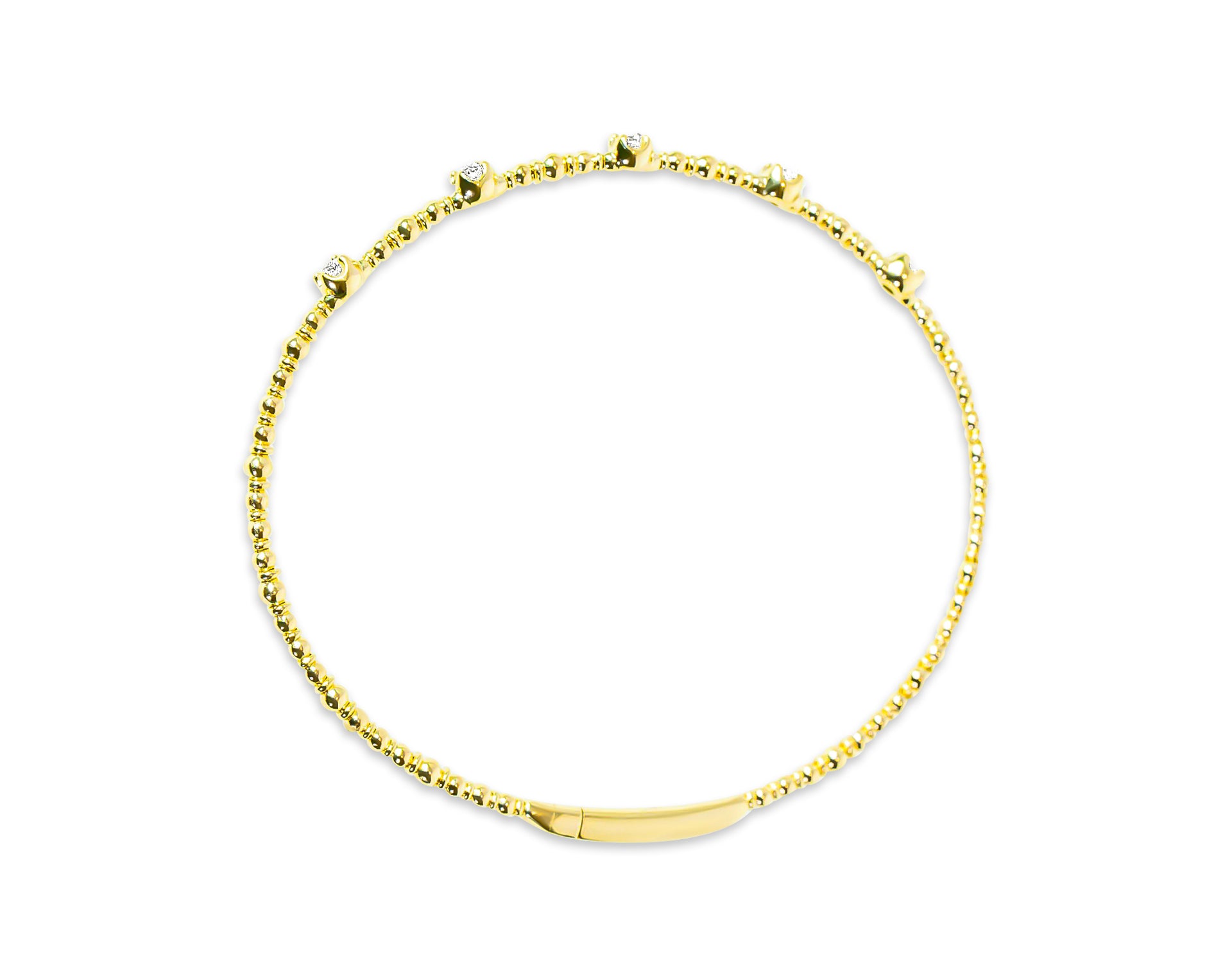 "Stelle" Yellow Gold Bangle