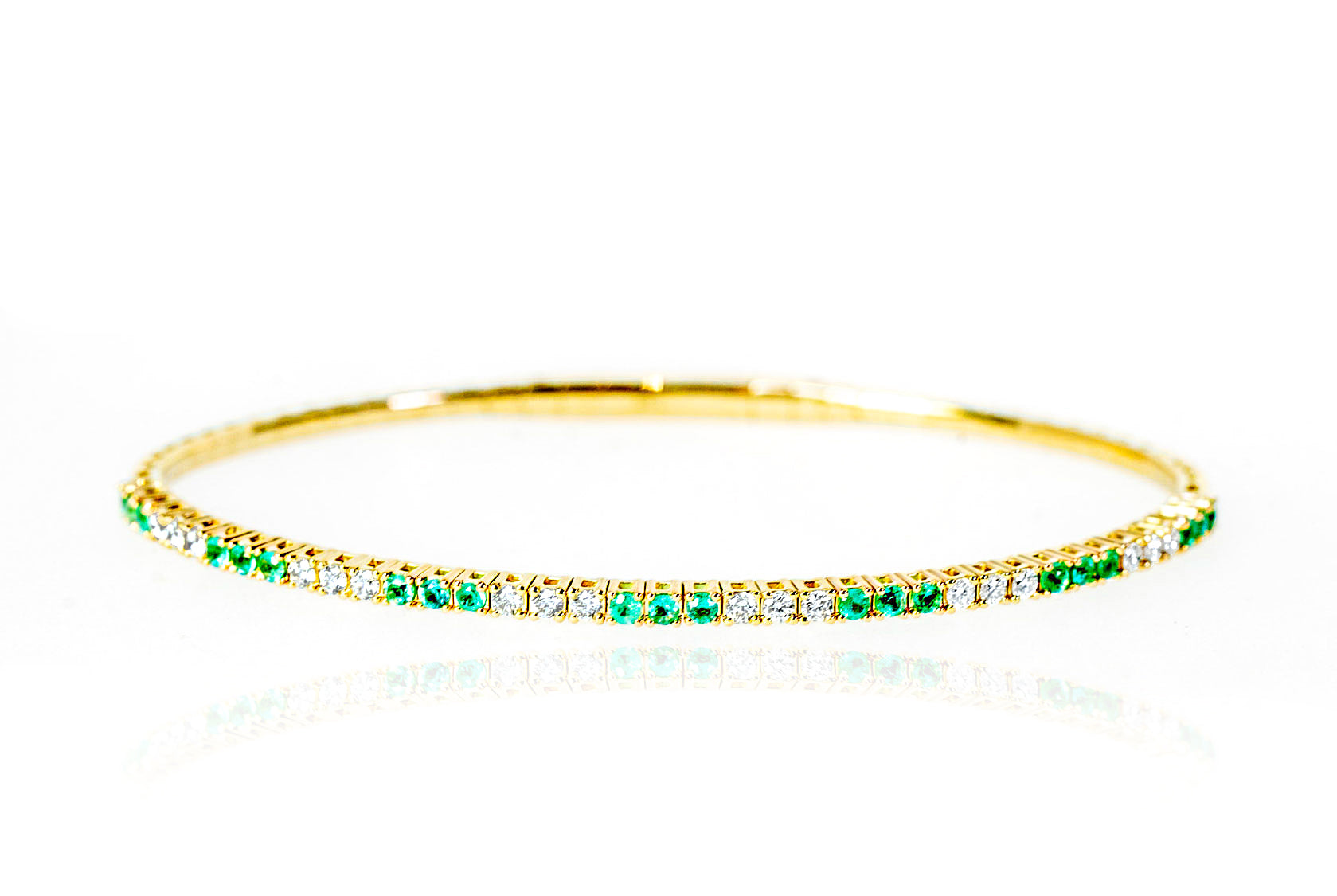 "Ranya" Emerald Bangle