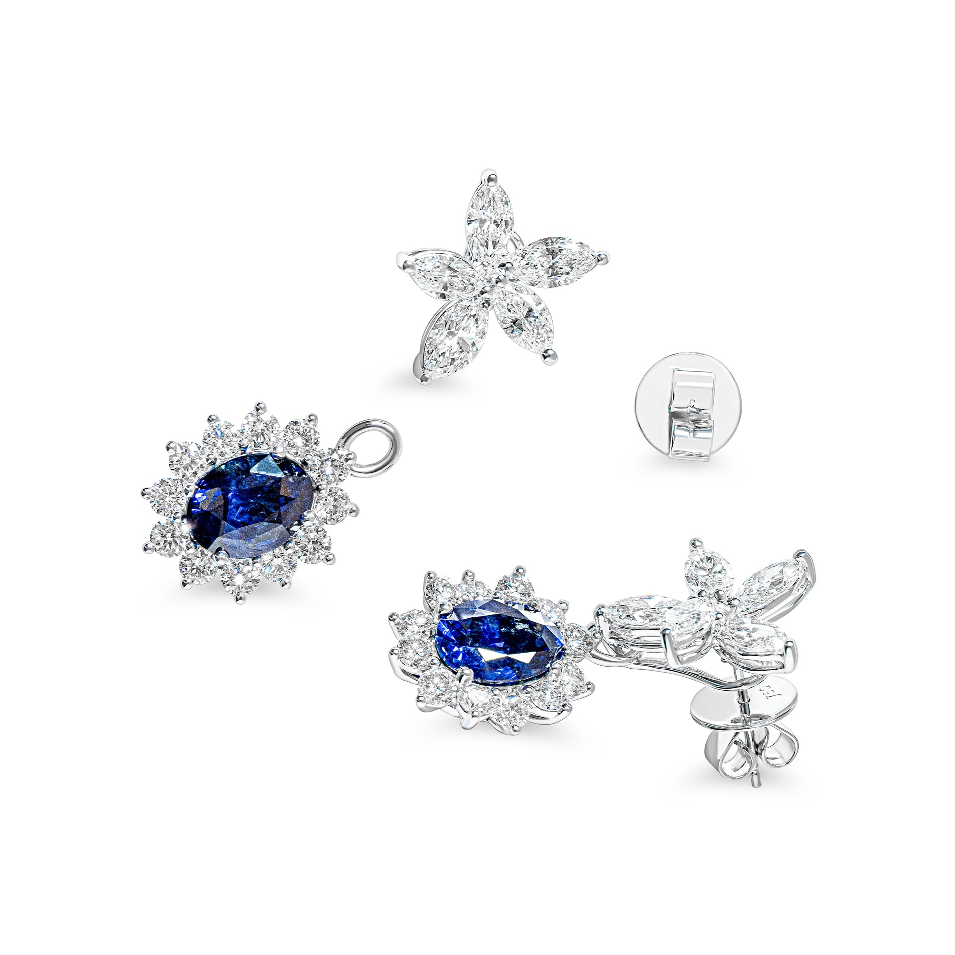 "Mariselle" Sapphire Earrings