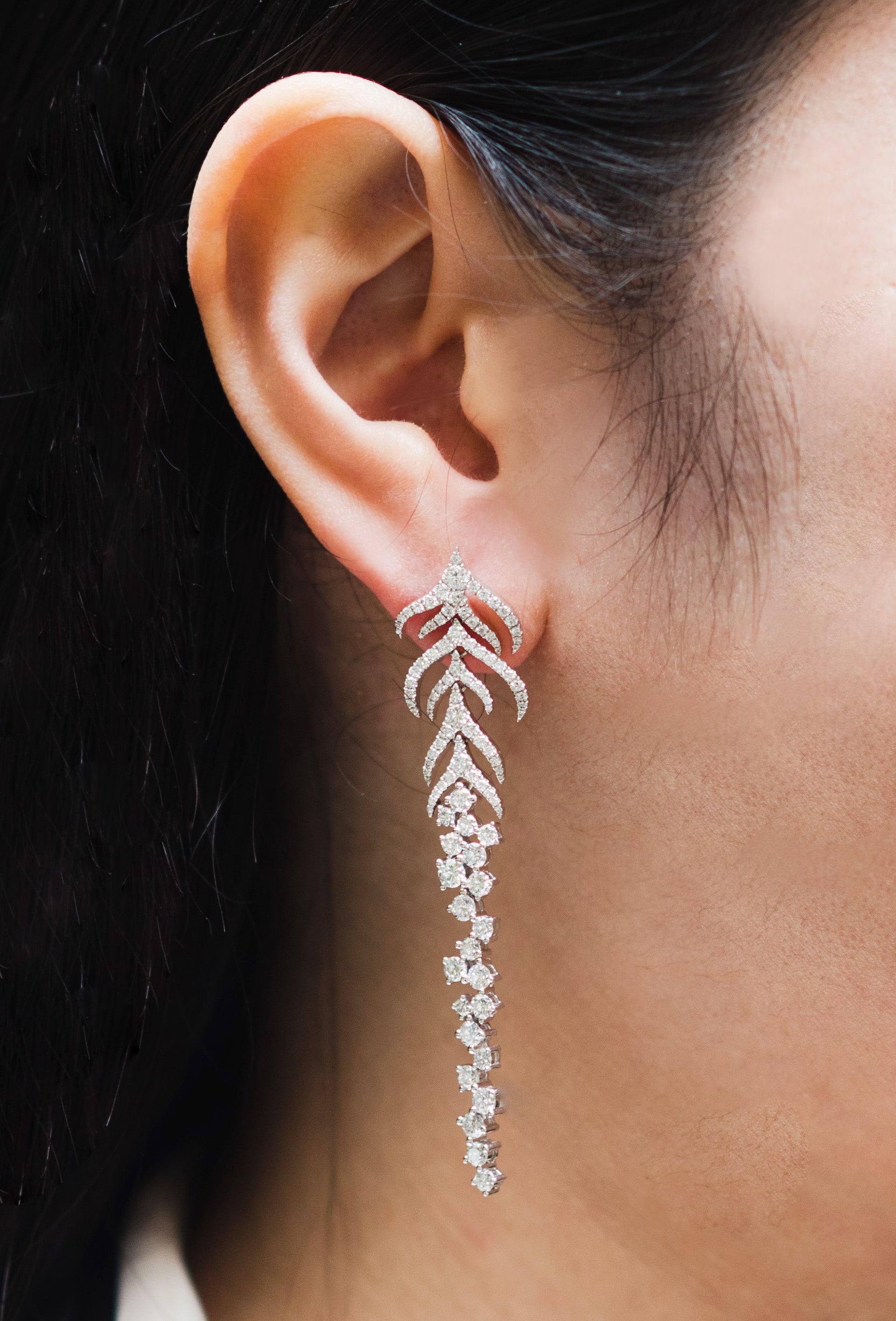"Isadora" Diamond Drop Earrings