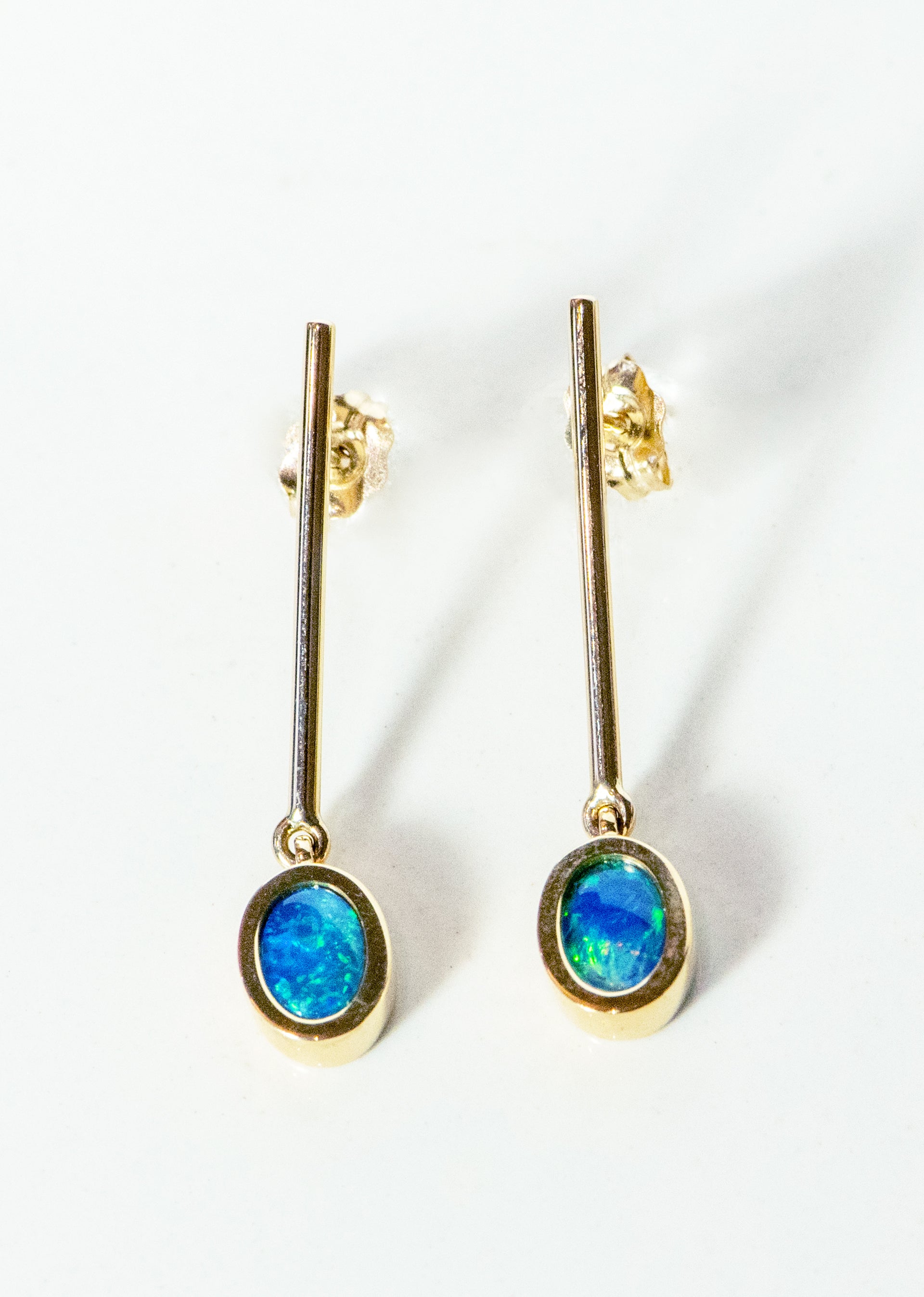 "Opulent Ocean" Opal Drop Earrings