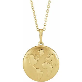Little Gold Planet Necklace