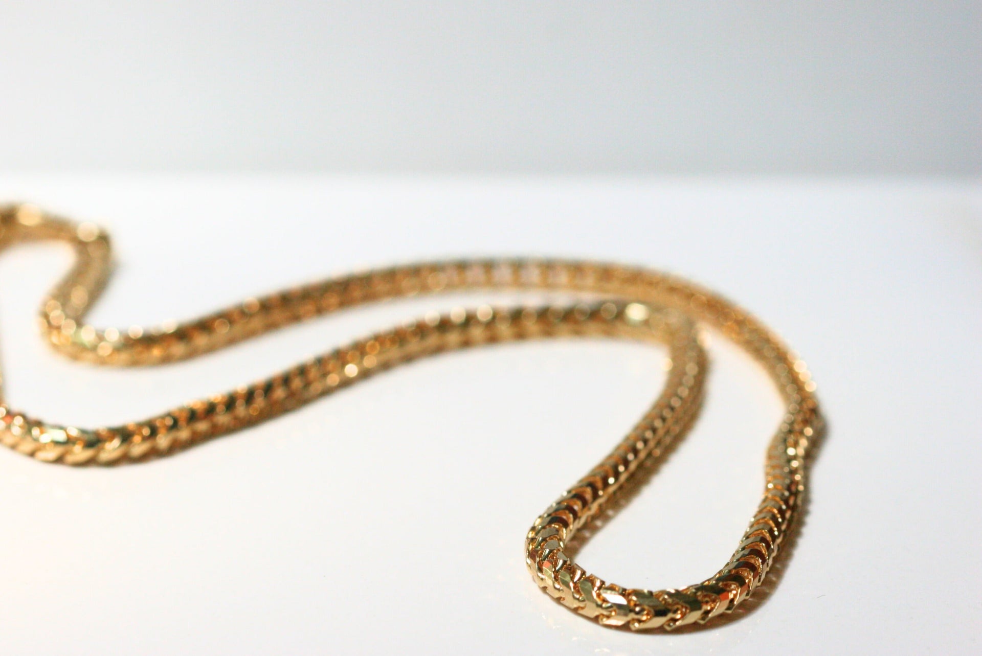 yellow gold chain. franco chain. gift for him. men's chain Local SF jewelry, San francisco, Luxury, hand made, Bay area, gift for her, gift for him. 