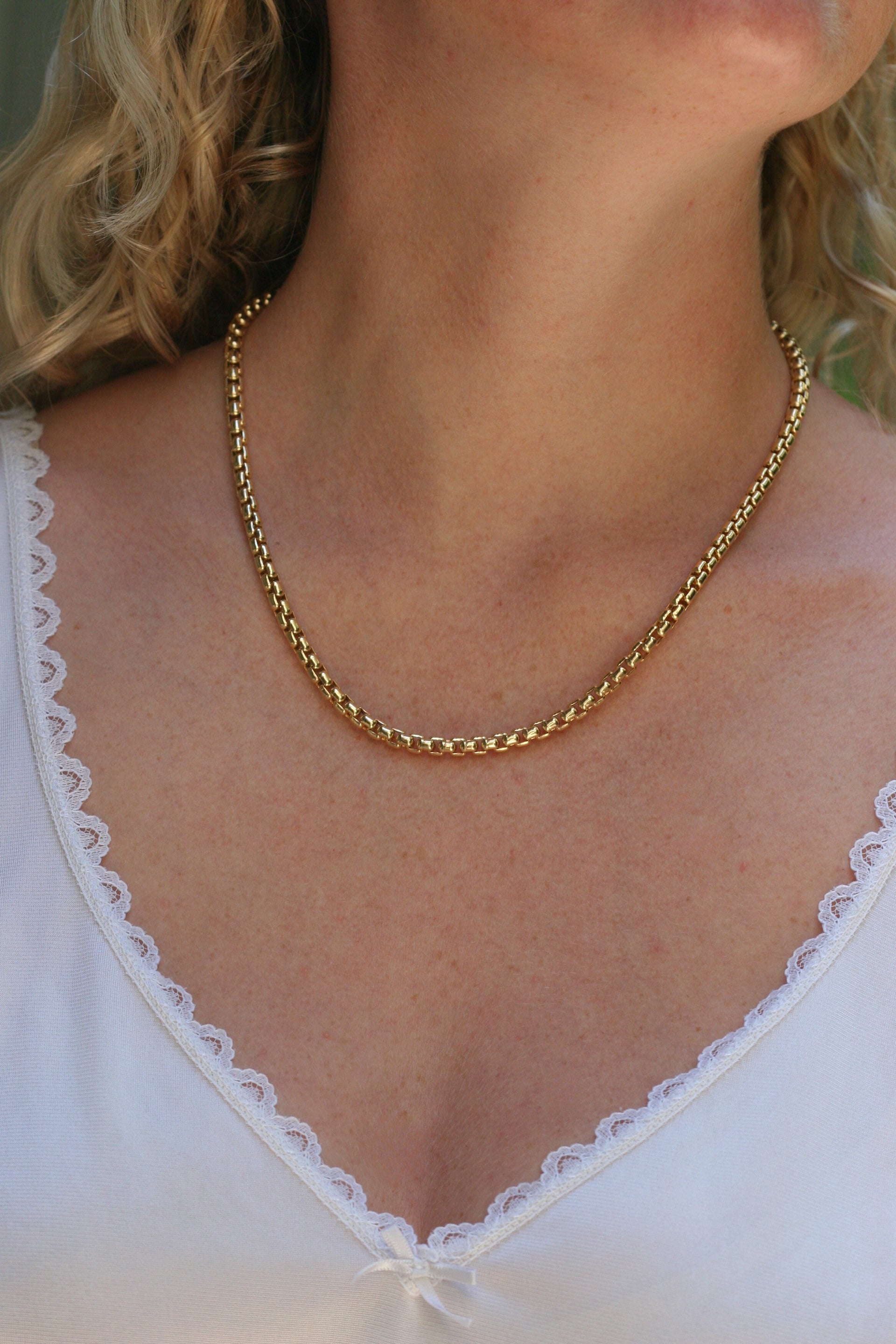 yellow gold. venetian chain. men's chain. Local SF jewelry, San francisco, Luxury, hand made, Bay area, gift for her, gift for him. 