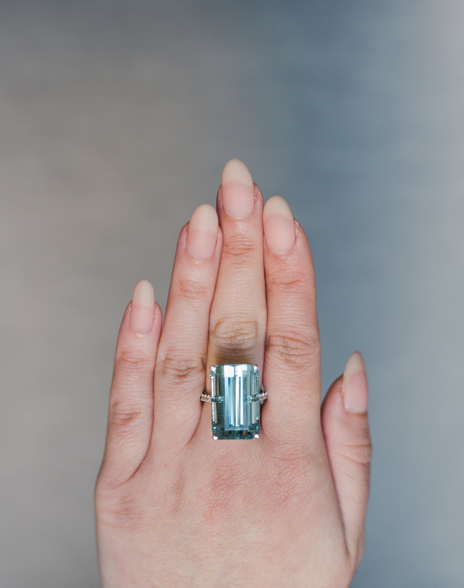 "Thalassa" Aquamarine Ring