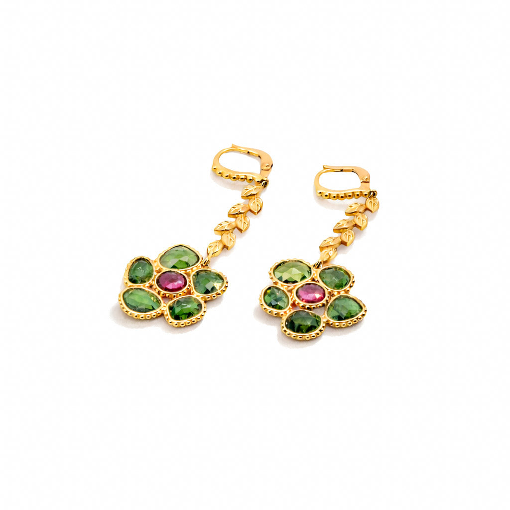 "Poppy" Tourmaline Drop Earrings