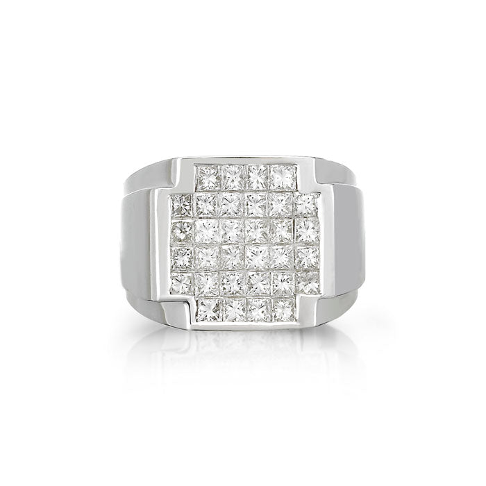 "Cyril" Masculine Diamond Ring