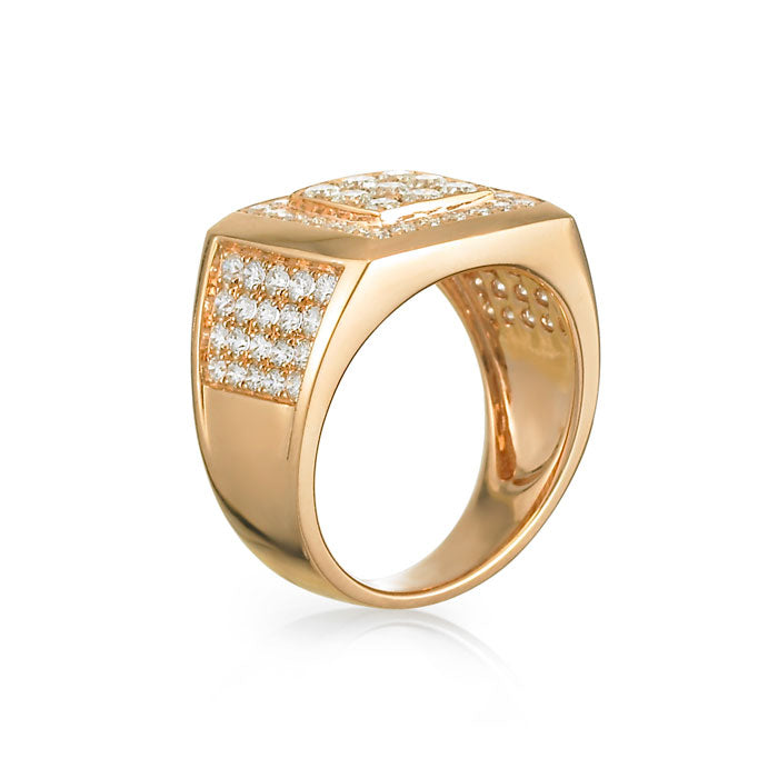 "Apollo" Masculine Diamond Ring