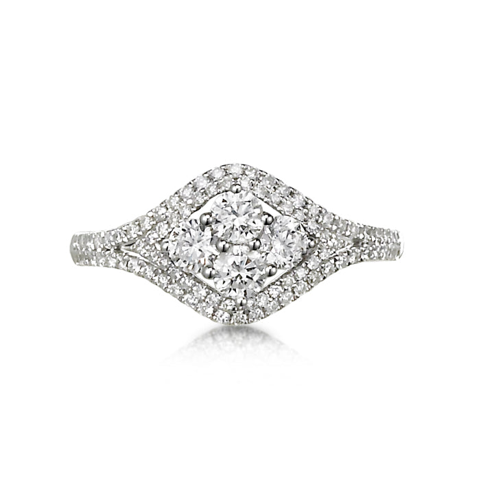 "Cantante" Diamond Cluster Ring