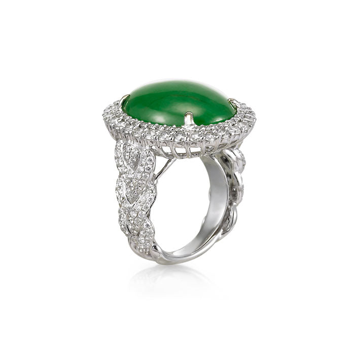 "Yasmina" Jadeite Jade Ring