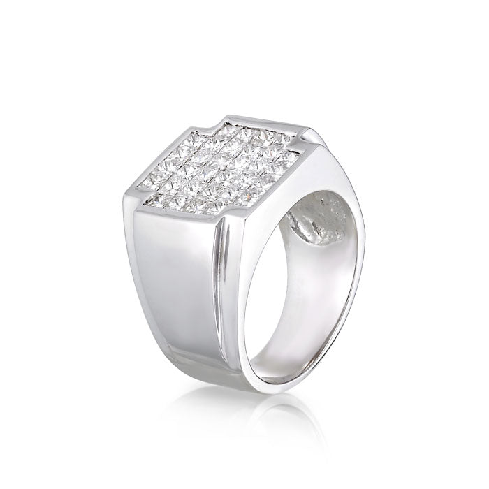 "Cyril" Masculine Diamond Ring